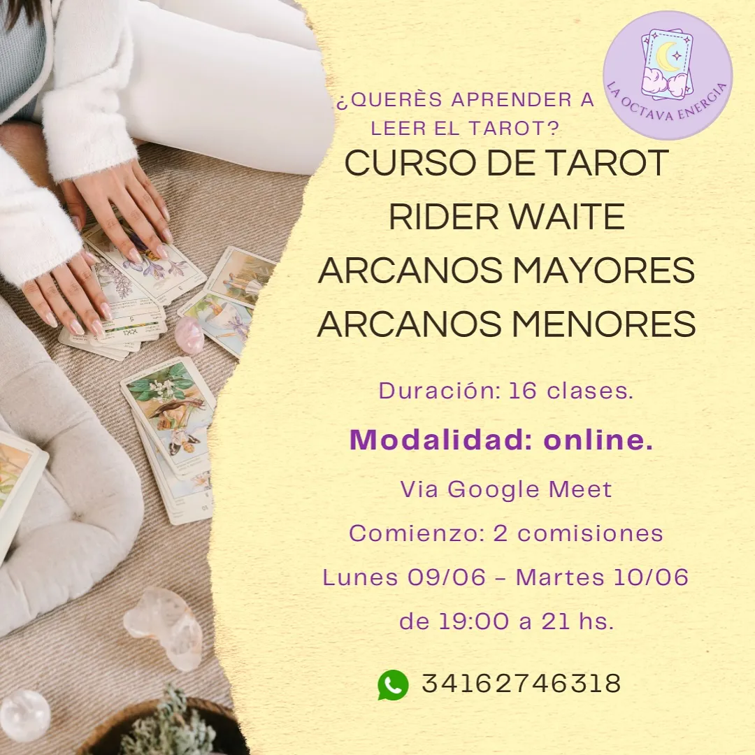 Curso de Tarot Rider Waite - Lunes